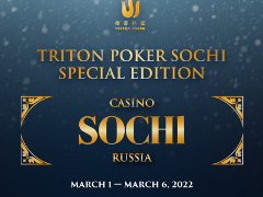 Triton Poker: series moved from Bali to Sochi