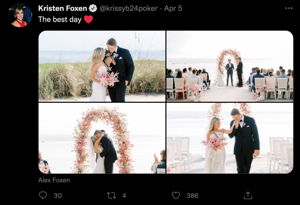 Alex Foxen and Kristen Bicknell officially became husband and wife