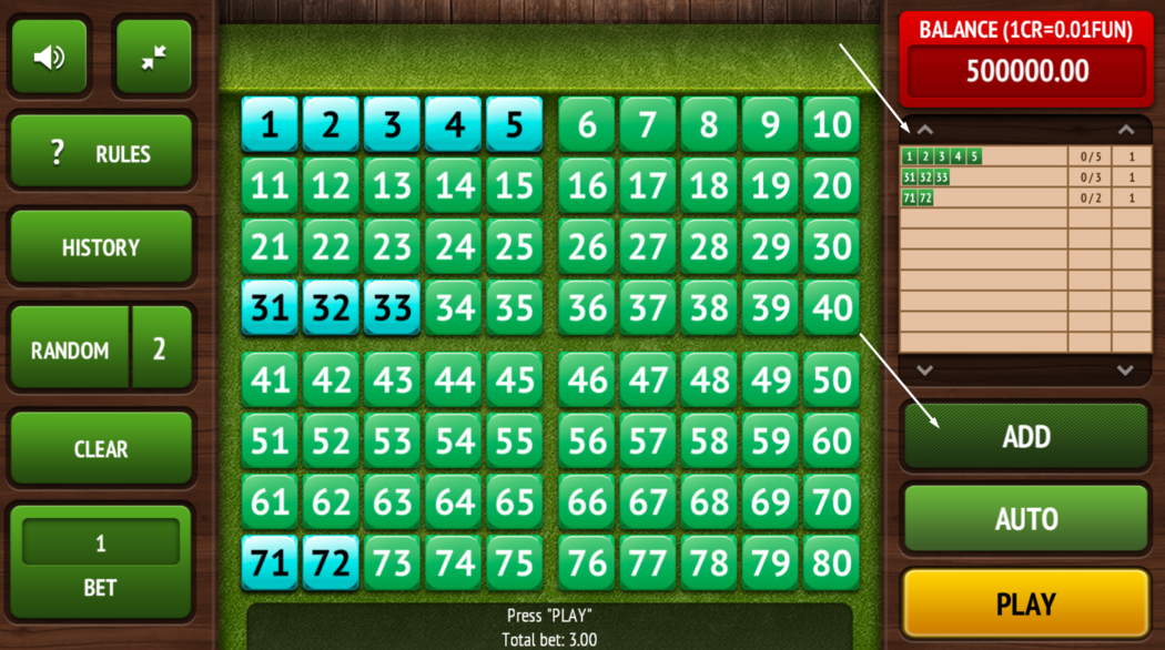 Кено как угадать число