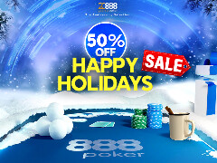 Happy Holidays Sale: популярні турніри зі знижкою 50% на 888poker