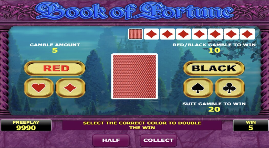 Book of Fortune pokie gamble game Book of Fortune pokie special feature