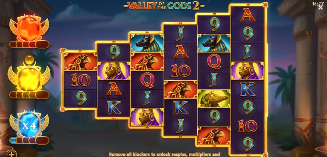 Valley of The Gods 2 Slot Bonuses
