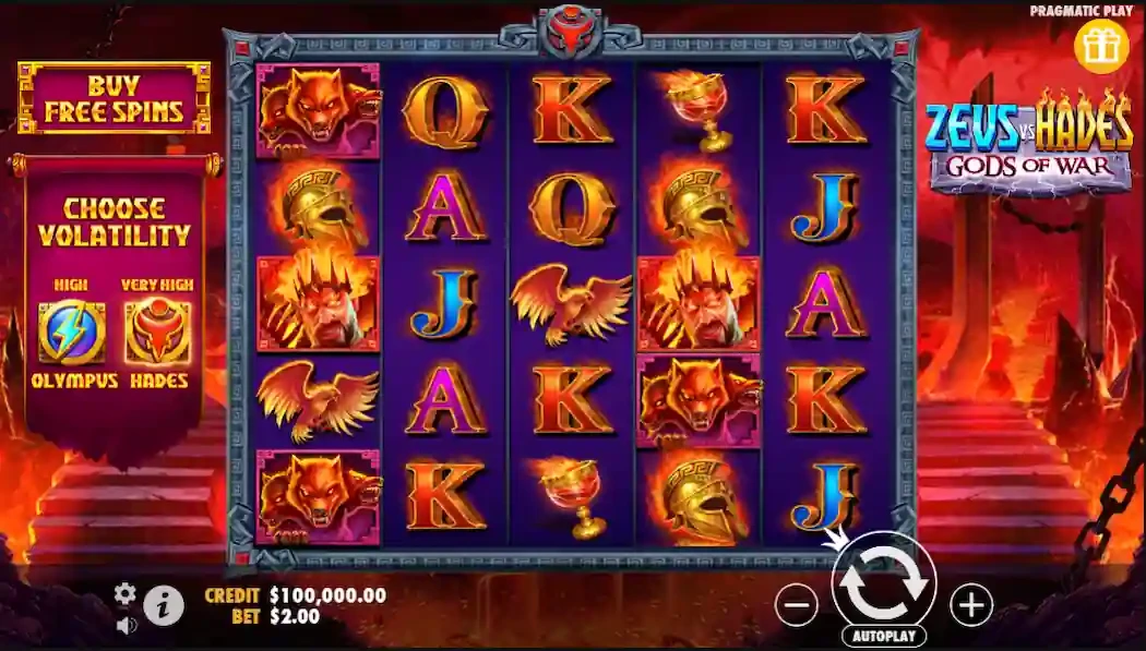 Zeus vs Hades demo Zeus vs Hades