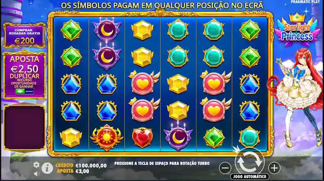 Starlight Princess symbols