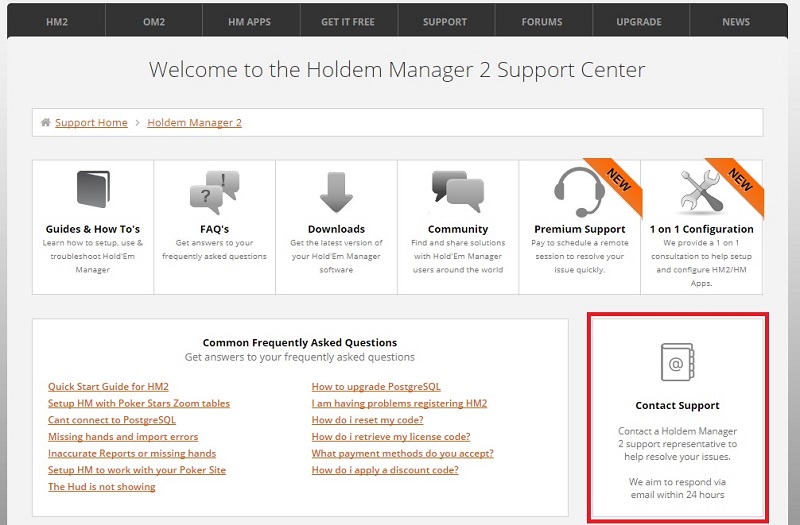 Как связаться с саппортом ХМ2 Связаться с саппортом ХМ2