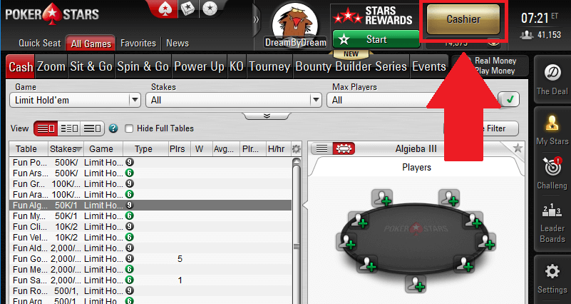 Pokerstars Real Money Client