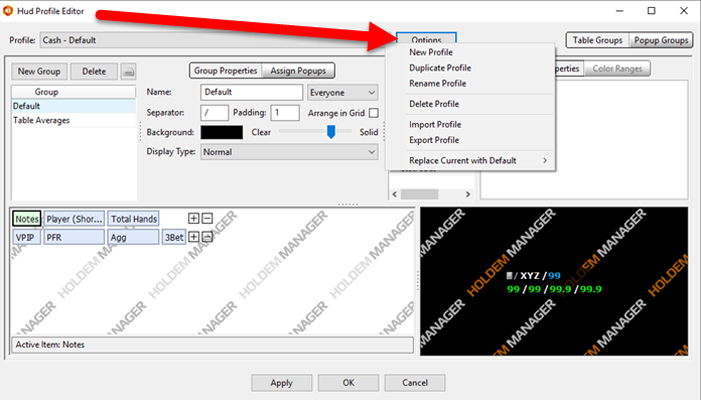 how to delete hands from holdem manager 2