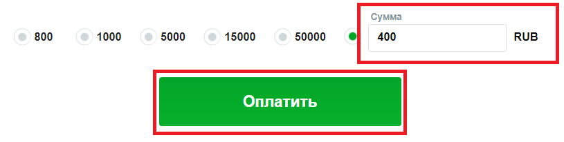 сумма пополнения пд