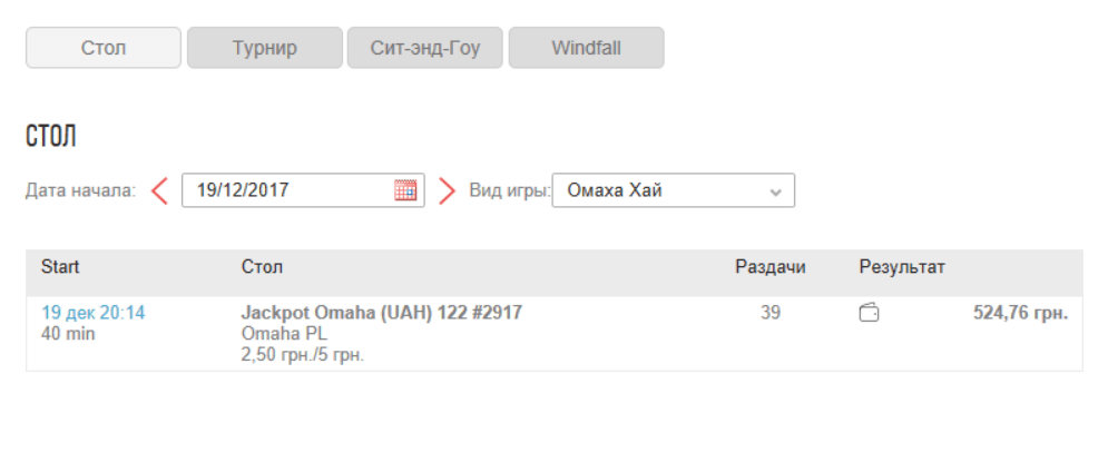 история за кэш столами