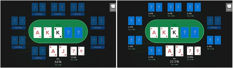 Poker odds calculator heads up poker