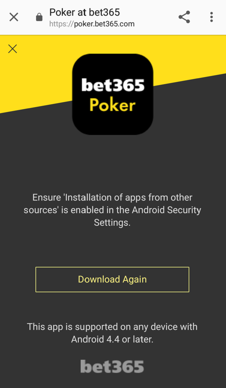 Bet365 Poker Android App Download