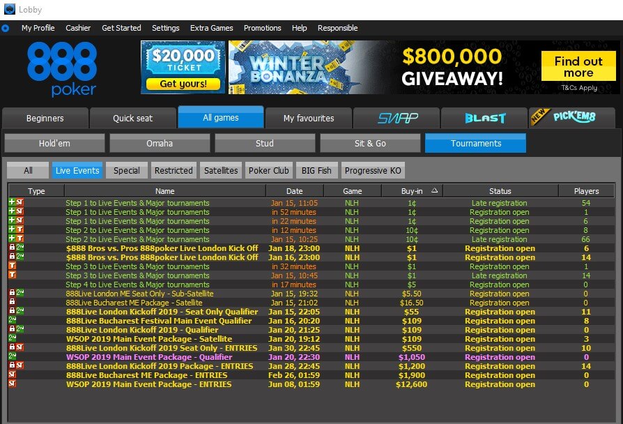 How to get to WSOP 2019 winning cheap qualifiers from 888poker