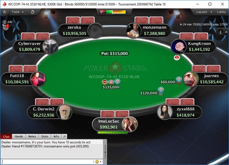 futti18 за финальным столом WCOOP-2017 WCOOP-2017