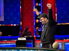 Greek player rose from one blind in 4-max and won the WSOP bracelet