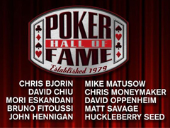 The list of potential candidates for Poker Hall of Fame is known