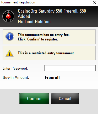 jackpot freerolls betonline password 101117