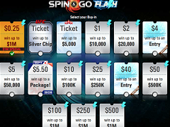 Win $1 000 000 jackpot in Spin&Go Flash at PokerStars