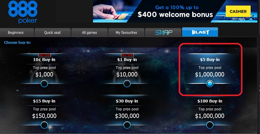 Millions Superstorm на 888poker