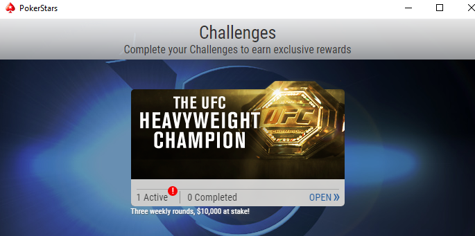 The UFC Heavyweight Champion вкладка з акцією The UFC Heavyweight Champion