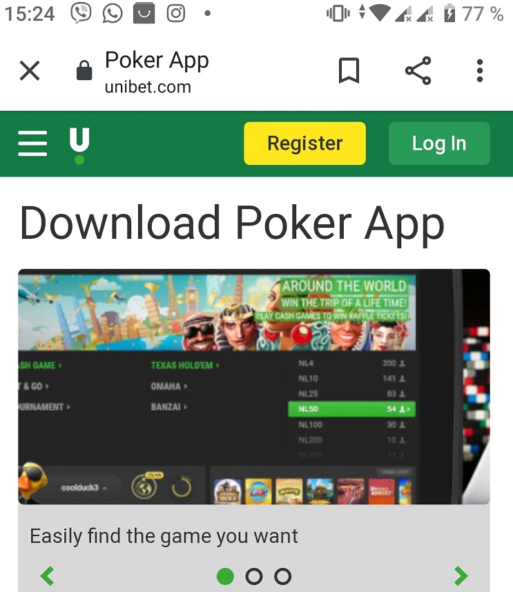 Unibet Poker Mobile Android