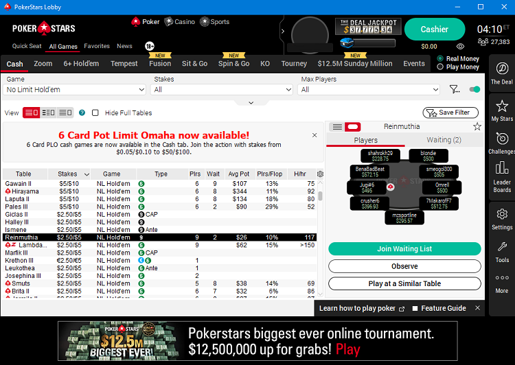 download the new version for windows PokerStars Gaming