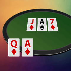 3 estratégias para jogar um flush draw no flop e turn.