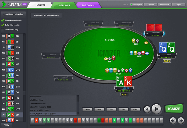 Повтор раздач ICMIZER 3 Replayer ICMIZER 3 Replayer