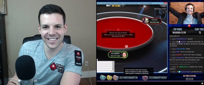 Покерные стримы Кевина Мартина