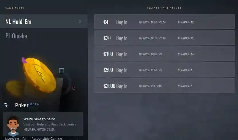 Lobby da Run It Once Poker Lobby da Run It Once Poker