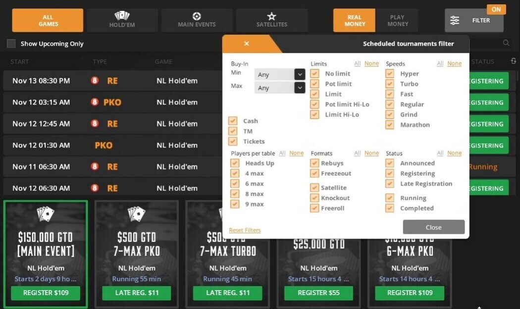 Tiger Gaming grade de torneios TigerGaming