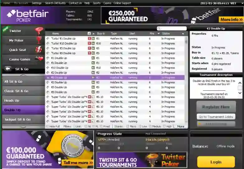 Betfair games
