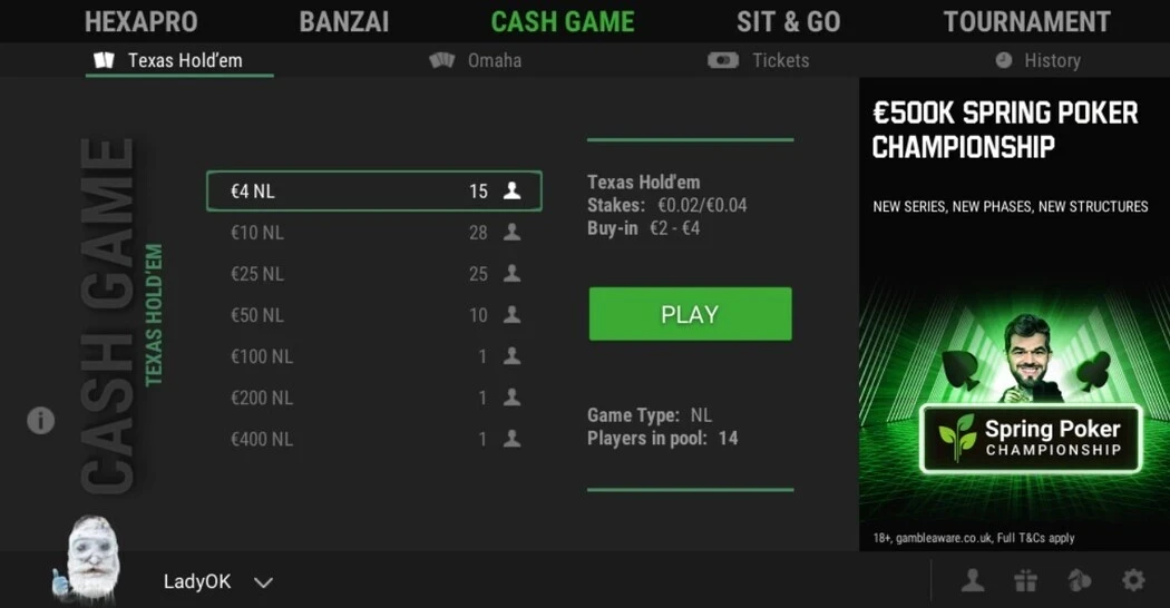 Unibet Poker Login