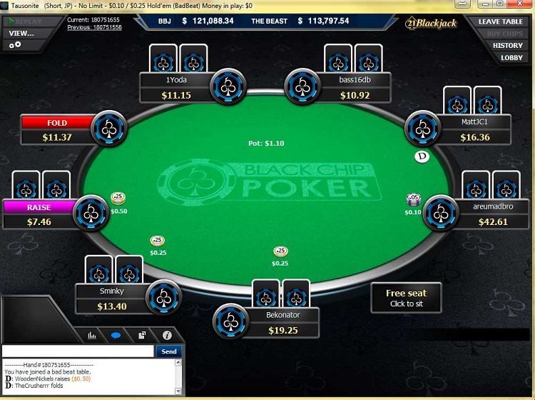 Стол для игры в холдем на Black Chip Poker Игровой стол Black Chip Poker