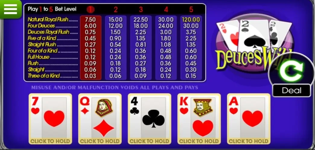 Video Poker Game How to Play Video Poker