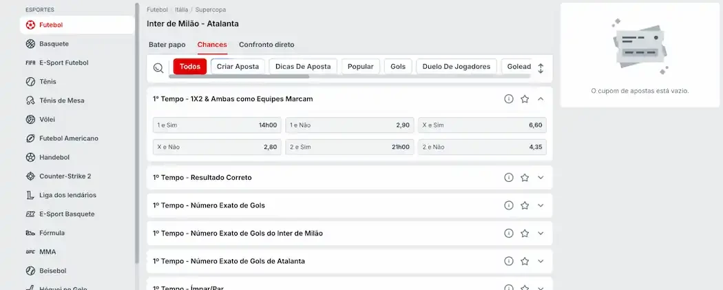 Ambas equipes marcam apostas Ambas equipes marcam