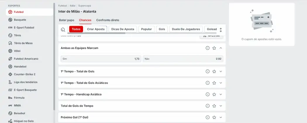 Ambas equipes exemplo online Ambas equipes exemplo