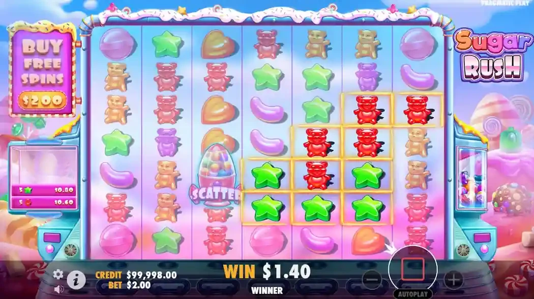 Regras do Sugar Rush online Regras do Sugar Rush