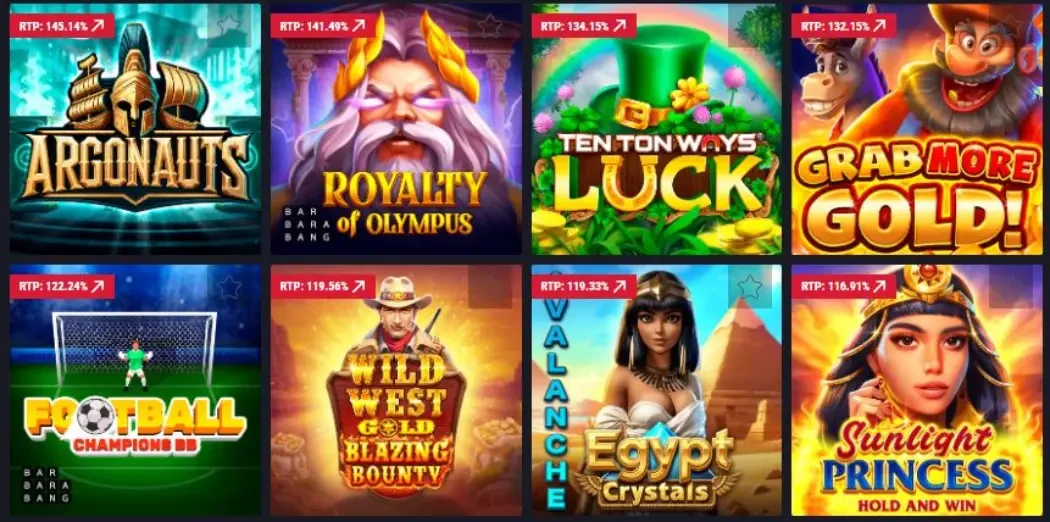 Приклади РТП слотів в онлайні Приклади РТП слотів