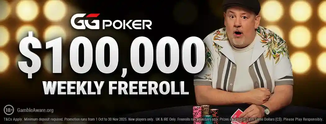New $100,000 Weekly Freeroll at GGPoker $100,000 Weekly Freeroll GGPoker