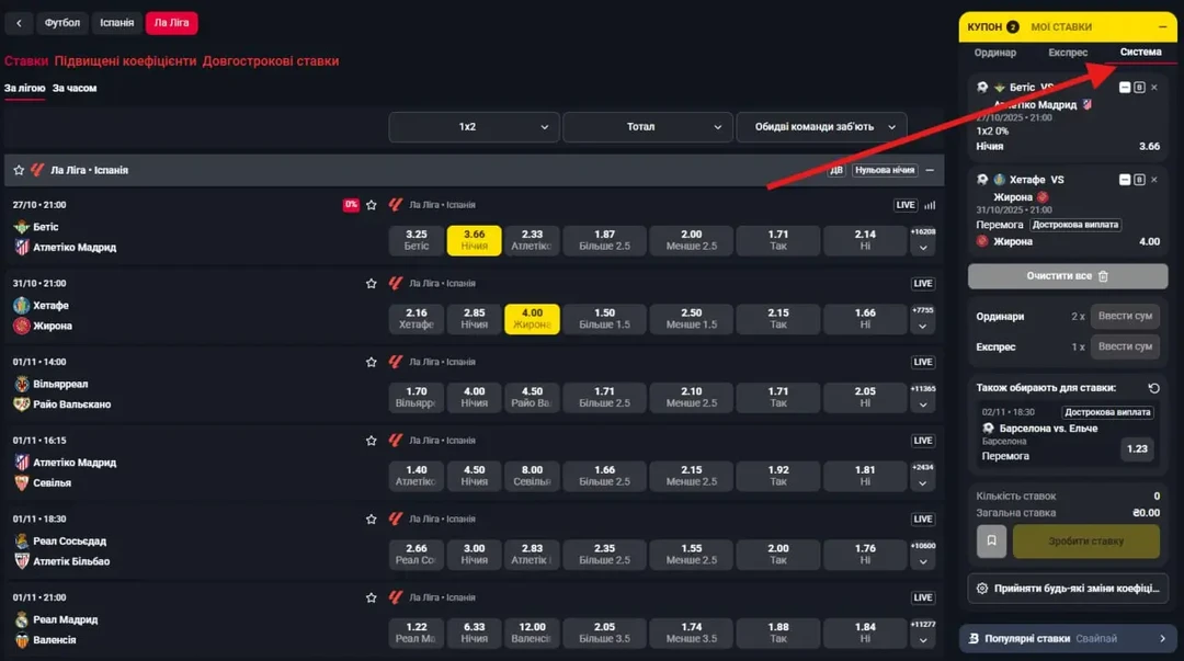 Як працює система ставок