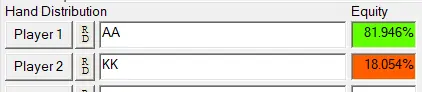 PokerStove equity calculator