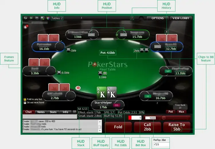 StarsHelper table