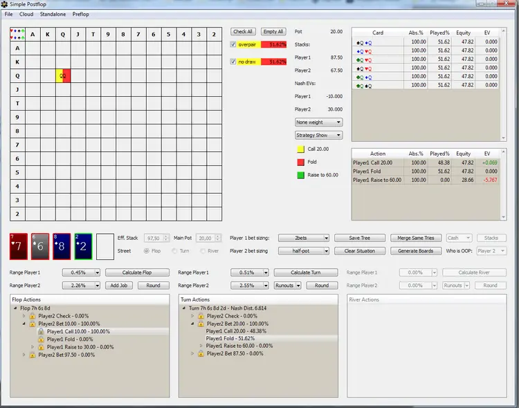 Simple Postflop poker