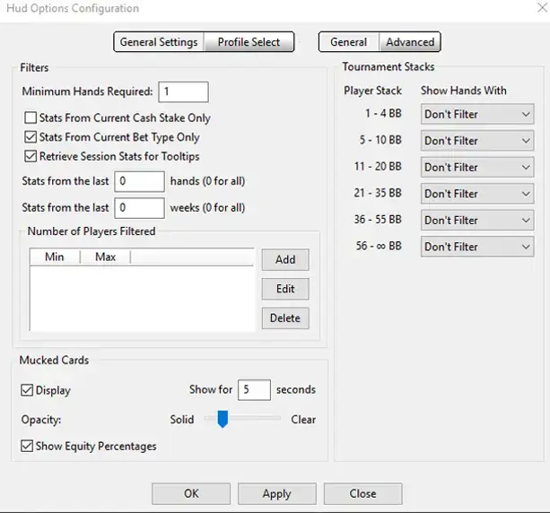 HUD Options HM3
