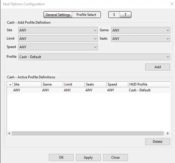 HUD profiles in HM3