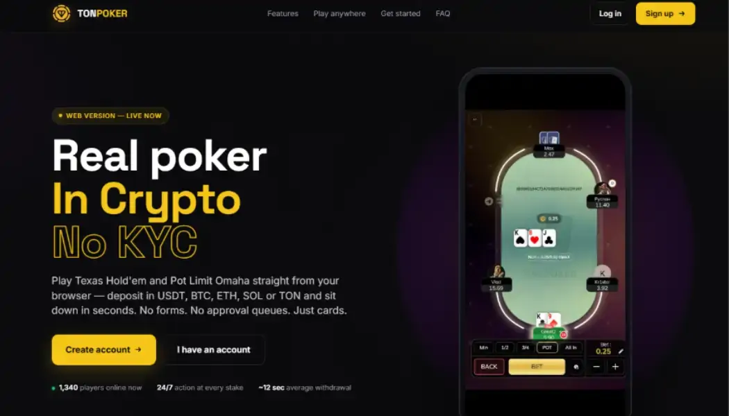 TON Poker клієнт