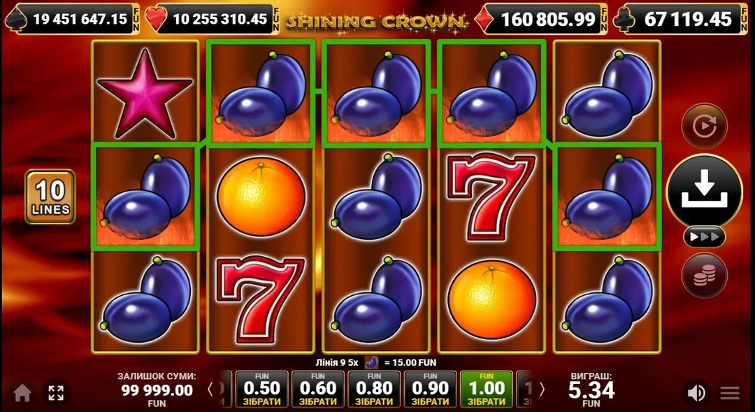 Shining Crown слот онлайн