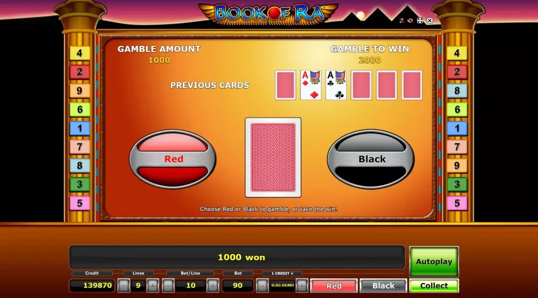 Бонусна функція в Book of Ra