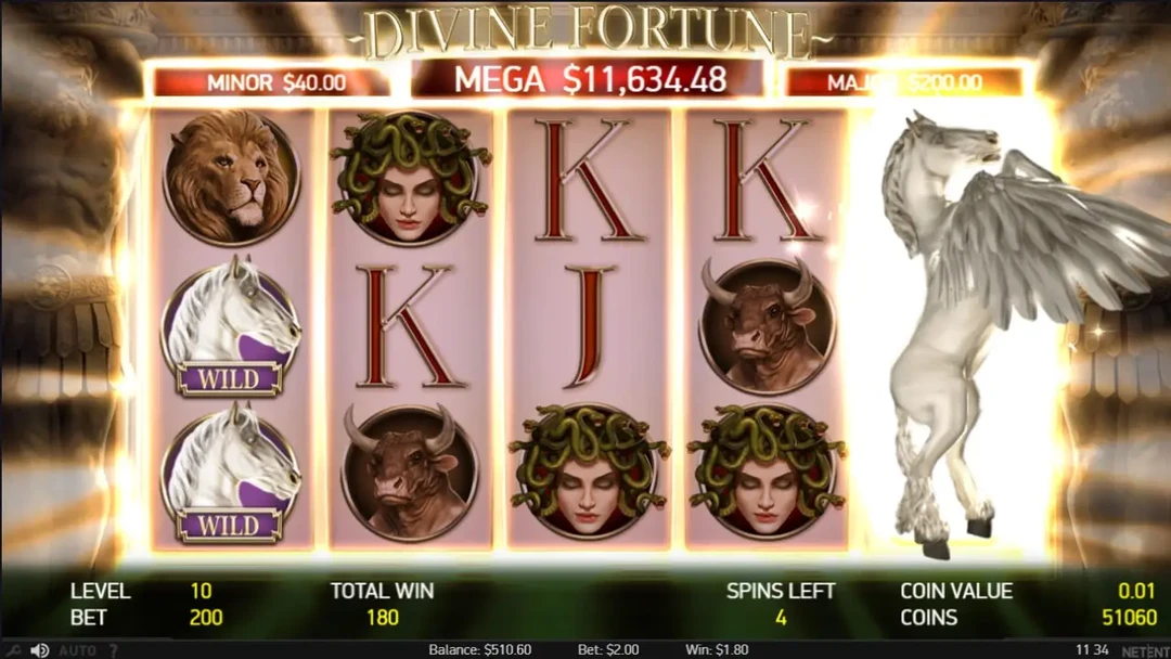 Бонусні ігри Divine Fortune