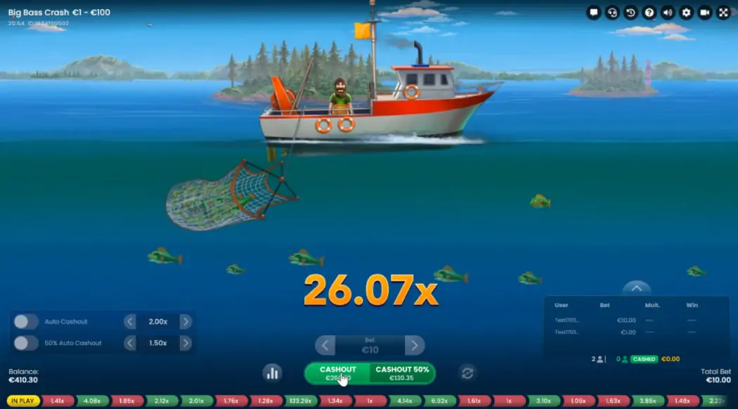 Краш игра Big Bass Crash в демо на деньги Big Bass Crash